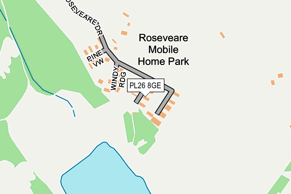 PL26 8GE map - OS OpenMap – Local (Ordnance Survey)