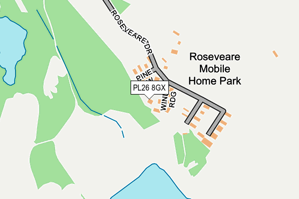 PL26 8GX map - OS OpenMap – Local (Ordnance Survey)