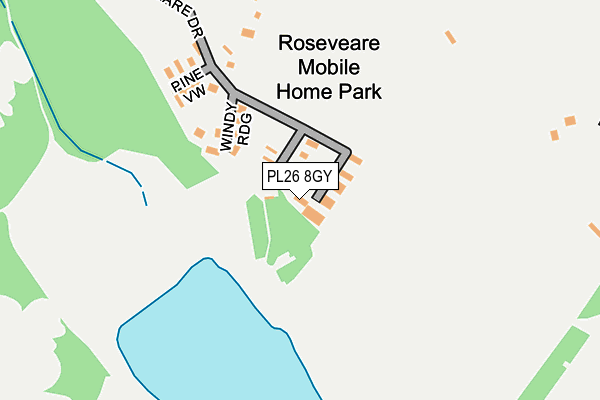 PL26 8GY map - OS OpenMap – Local (Ordnance Survey)