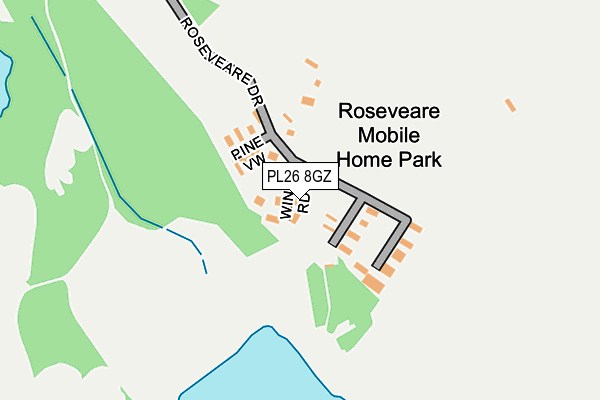 PL26 8GZ map - OS OpenMap – Local (Ordnance Survey)