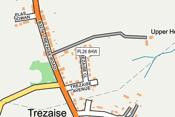 PL26 8HW map - OS OpenMap – Local (Ordnance Survey)