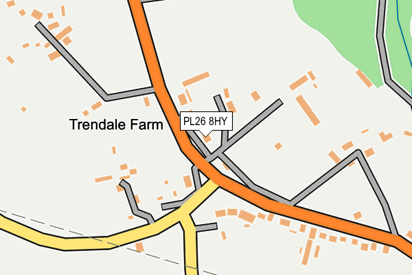 PL26 8HY map - OS OpenMap – Local (Ordnance Survey)