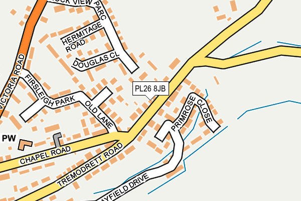 PL26 8JB map - OS OpenMap – Local (Ordnance Survey)