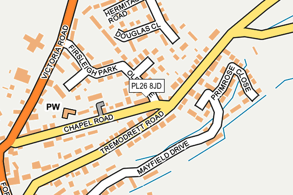 PL26 8JD map - OS OpenMap – Local (Ordnance Survey)