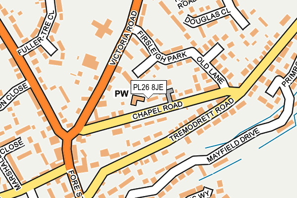 PL26 8JE map - OS OpenMap – Local (Ordnance Survey)