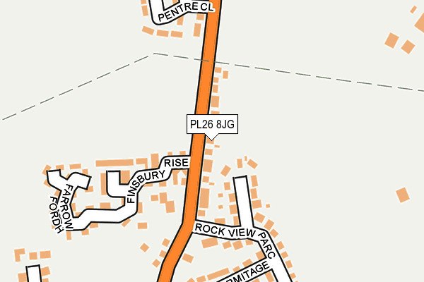 PL26 8JG map - OS OpenMap – Local (Ordnance Survey)