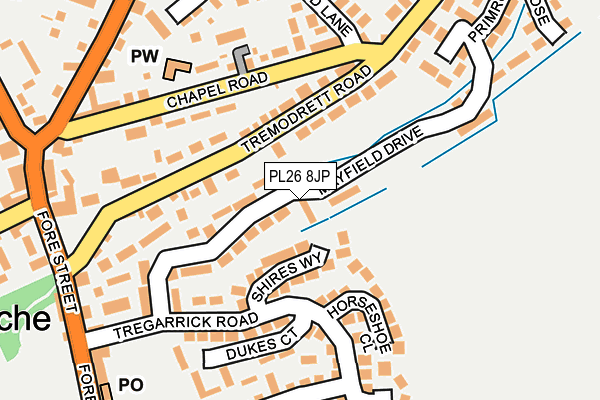 PL26 8JP map - OS OpenMap – Local (Ordnance Survey)