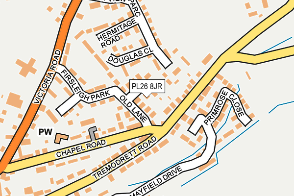 PL26 8JR map - OS OpenMap – Local (Ordnance Survey)