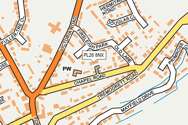 PL26 8NX map - OS OpenMap – Local (Ordnance Survey)