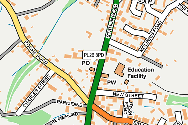 PL26 8PD map - OS OpenMap – Local (Ordnance Survey)