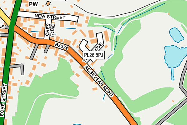 PL26 8PJ map - OS OpenMap – Local (Ordnance Survey)