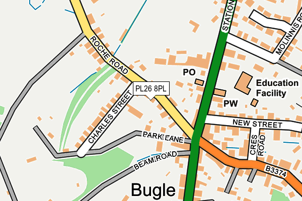 PL26 8PL map - OS OpenMap – Local (Ordnance Survey)