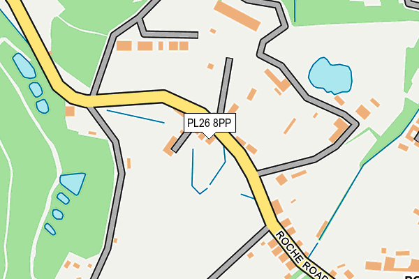 PL26 8PP map - OS OpenMap – Local (Ordnance Survey)