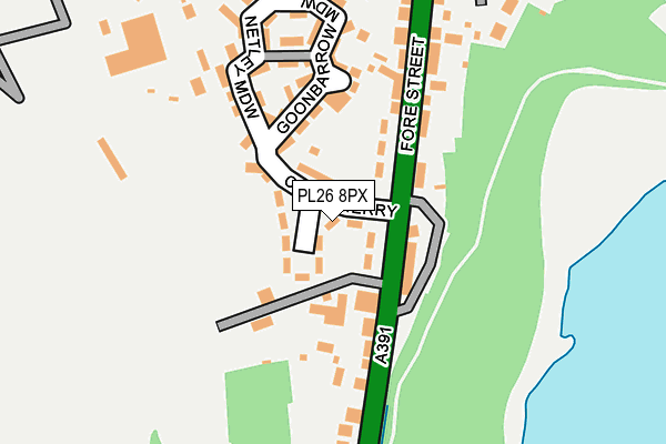 PL26 8PX map - OS OpenMap – Local (Ordnance Survey)