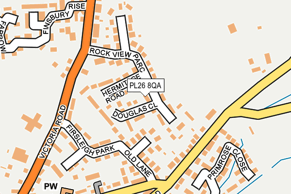 PL26 8QA map - OS OpenMap – Local (Ordnance Survey)