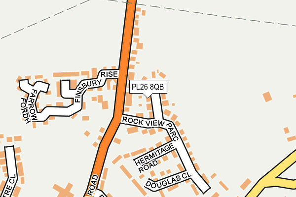 PL26 8QB map - OS OpenMap – Local (Ordnance Survey)