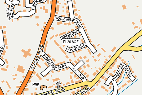 PL26 8QE map - OS OpenMap – Local (Ordnance Survey)