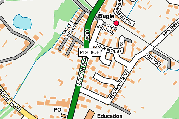 PL26 8QF map - OS OpenMap – Local (Ordnance Survey)