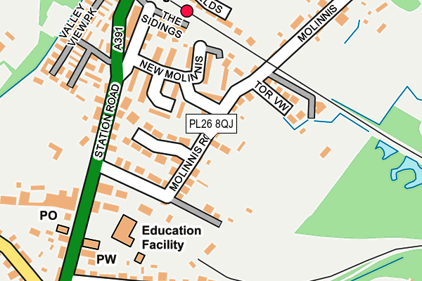PL26 8QJ map - OS OpenMap – Local (Ordnance Survey)