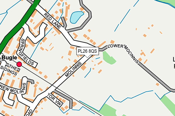 PL26 8QS map - OS OpenMap – Local (Ordnance Survey)