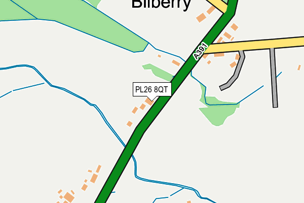 PL26 8QT map - OS OpenMap – Local (Ordnance Survey)
