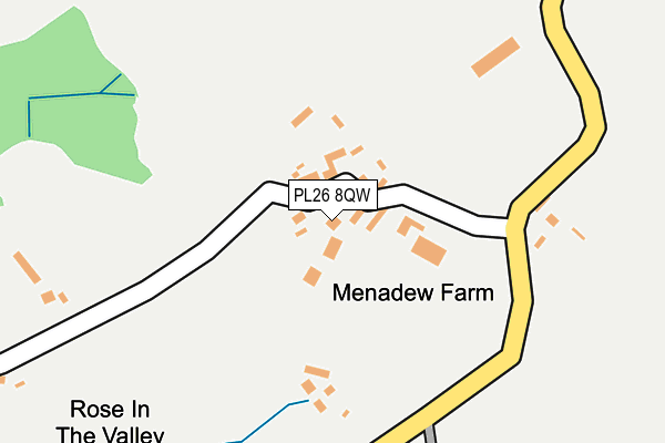 PL26 8QW map - OS OpenMap – Local (Ordnance Survey)