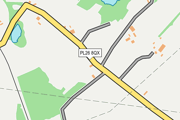 PL26 8QX map - OS OpenMap – Local (Ordnance Survey)