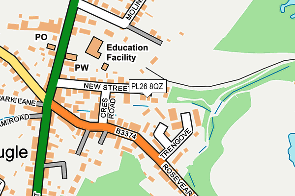 PL26 8QZ map - OS OpenMap – Local (Ordnance Survey)