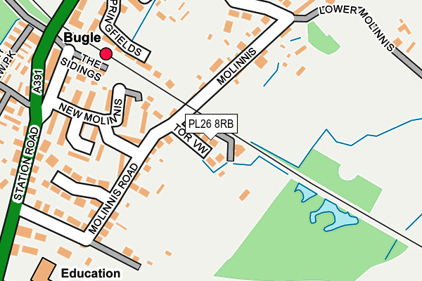 PL26 8RB map - OS OpenMap – Local (Ordnance Survey)
