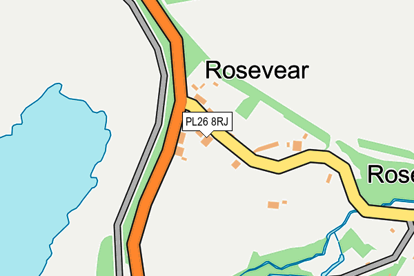 PL26 8RJ map - OS OpenMap – Local (Ordnance Survey)