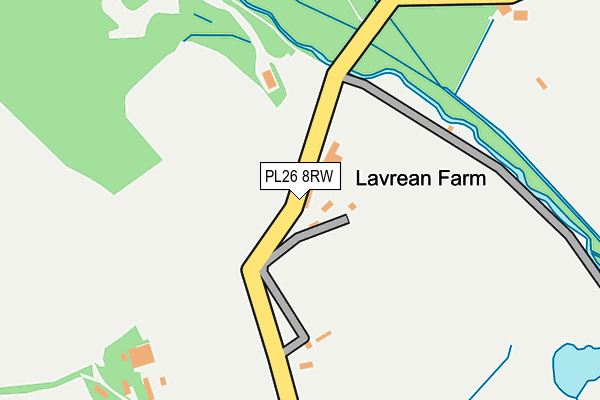 PL26 8RW map - OS OpenMap – Local (Ordnance Survey)