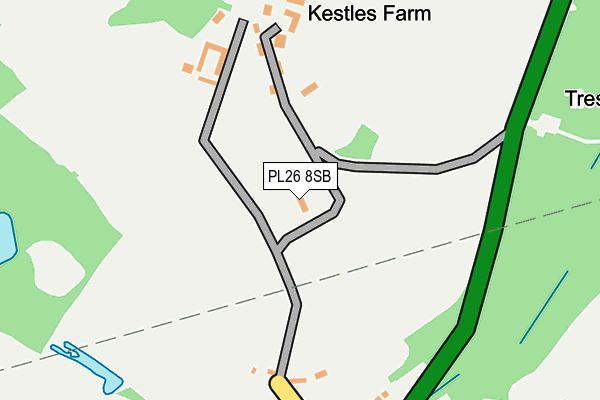 PL26 8SB map - OS OpenMap – Local (Ordnance Survey)