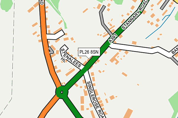 PL26 8SN map - OS OpenMap – Local (Ordnance Survey)