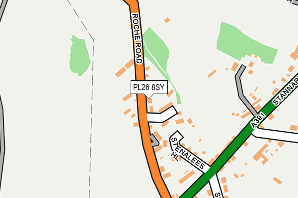 PL26 8SY map - OS OpenMap – Local (Ordnance Survey)