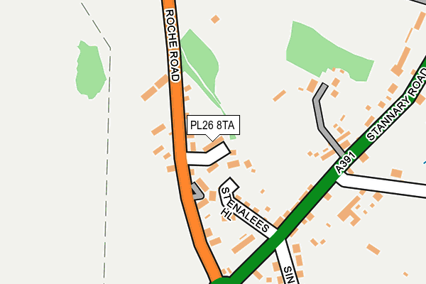 PL26 8TA map - OS OpenMap – Local (Ordnance Survey)