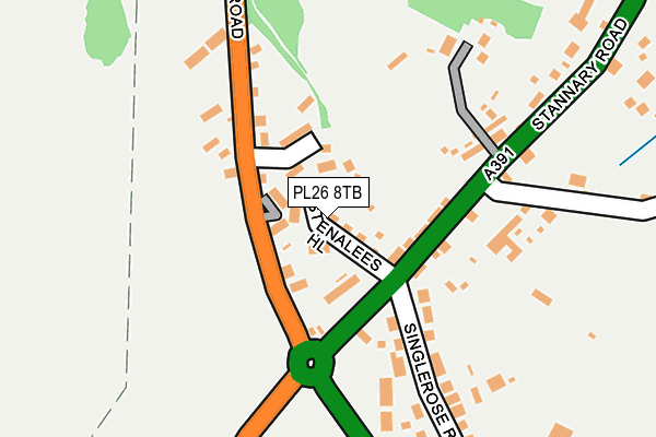 PL26 8TB map - OS OpenMap – Local (Ordnance Survey)