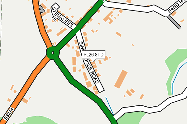 PL26 8TD map - OS OpenMap – Local (Ordnance Survey)