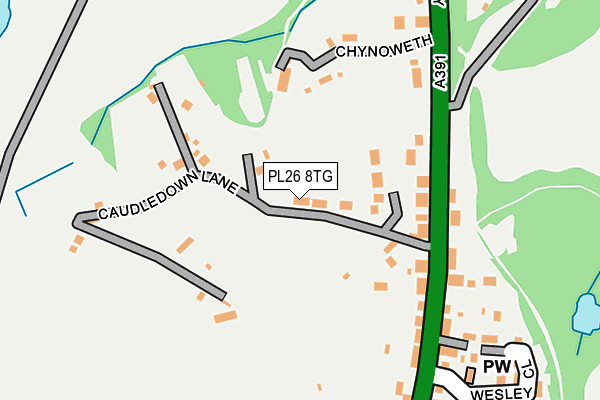 PL26 8TG map - OS OpenMap – Local (Ordnance Survey)