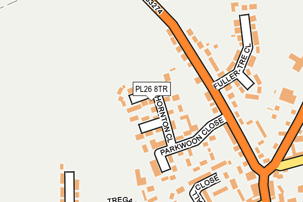 PL26 8TR map - OS OpenMap – Local (Ordnance Survey)
