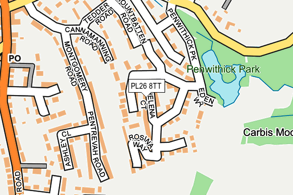 PL26 8TT map - OS OpenMap – Local (Ordnance Survey)