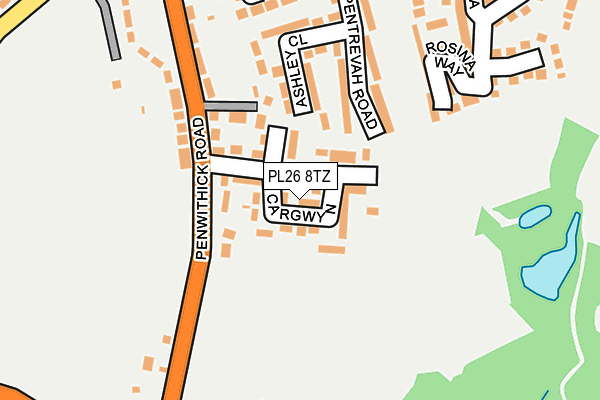 PL26 8TZ map - OS OpenMap – Local (Ordnance Survey)