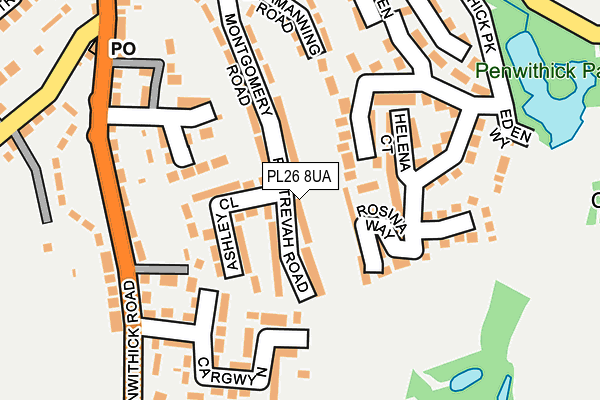 PL26 8UA map - OS OpenMap – Local (Ordnance Survey)