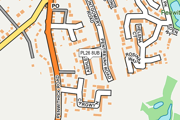PL26 8UB map - OS OpenMap – Local (Ordnance Survey)