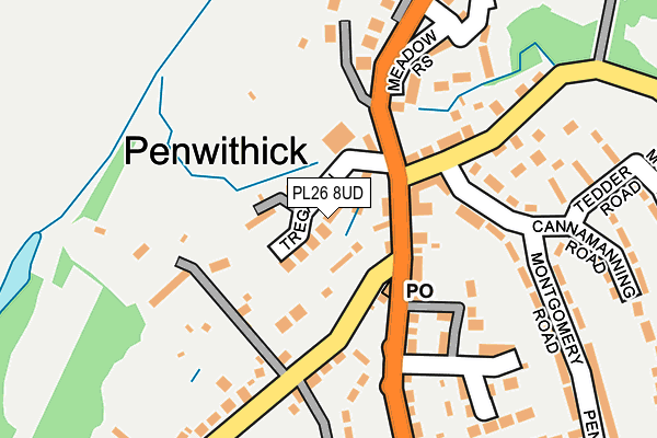 PL26 8UD map - OS OpenMap – Local (Ordnance Survey)