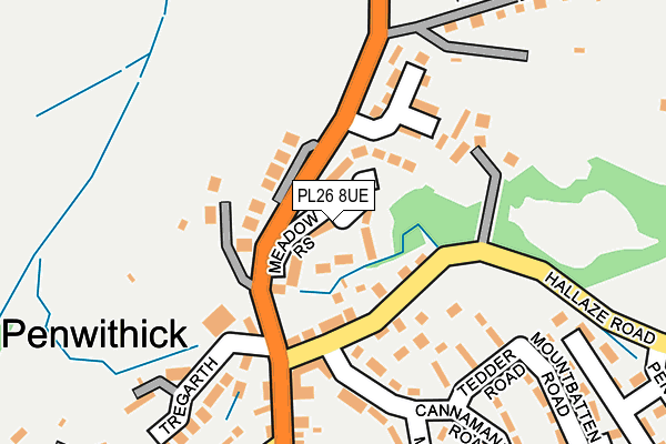 PL26 8UE map - OS OpenMap – Local (Ordnance Survey)