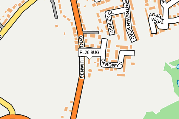 PL26 8UG map - OS OpenMap – Local (Ordnance Survey)