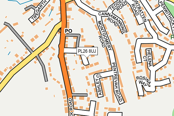 PL26 8UJ map - OS OpenMap – Local (Ordnance Survey)