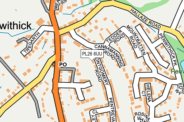 PL26 8UU map - OS OpenMap – Local (Ordnance Survey)