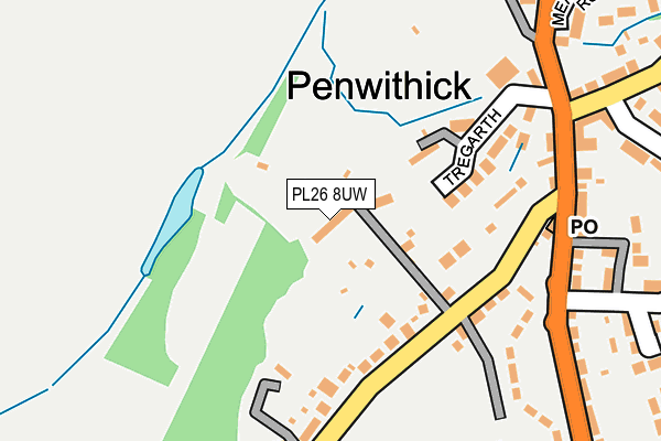 PL26 8UW map - OS OpenMap – Local (Ordnance Survey)