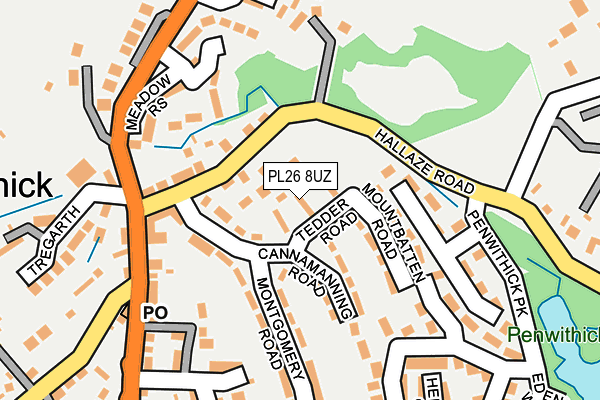 PL26 8UZ map - OS OpenMap – Local (Ordnance Survey)